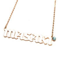 atmos pink×学芸大青春コラボネームネックレス