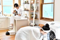 「『#センタク』プロジェクト」CMのメイキング。