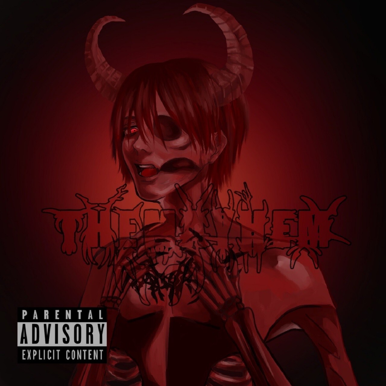 ₩「THE MAYHEM」配信ジャケット - クロスジヒトリ・₩が初