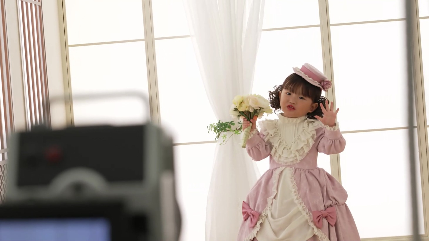 Web動画「HappyBirthday 七五三のうた」メイキングより。