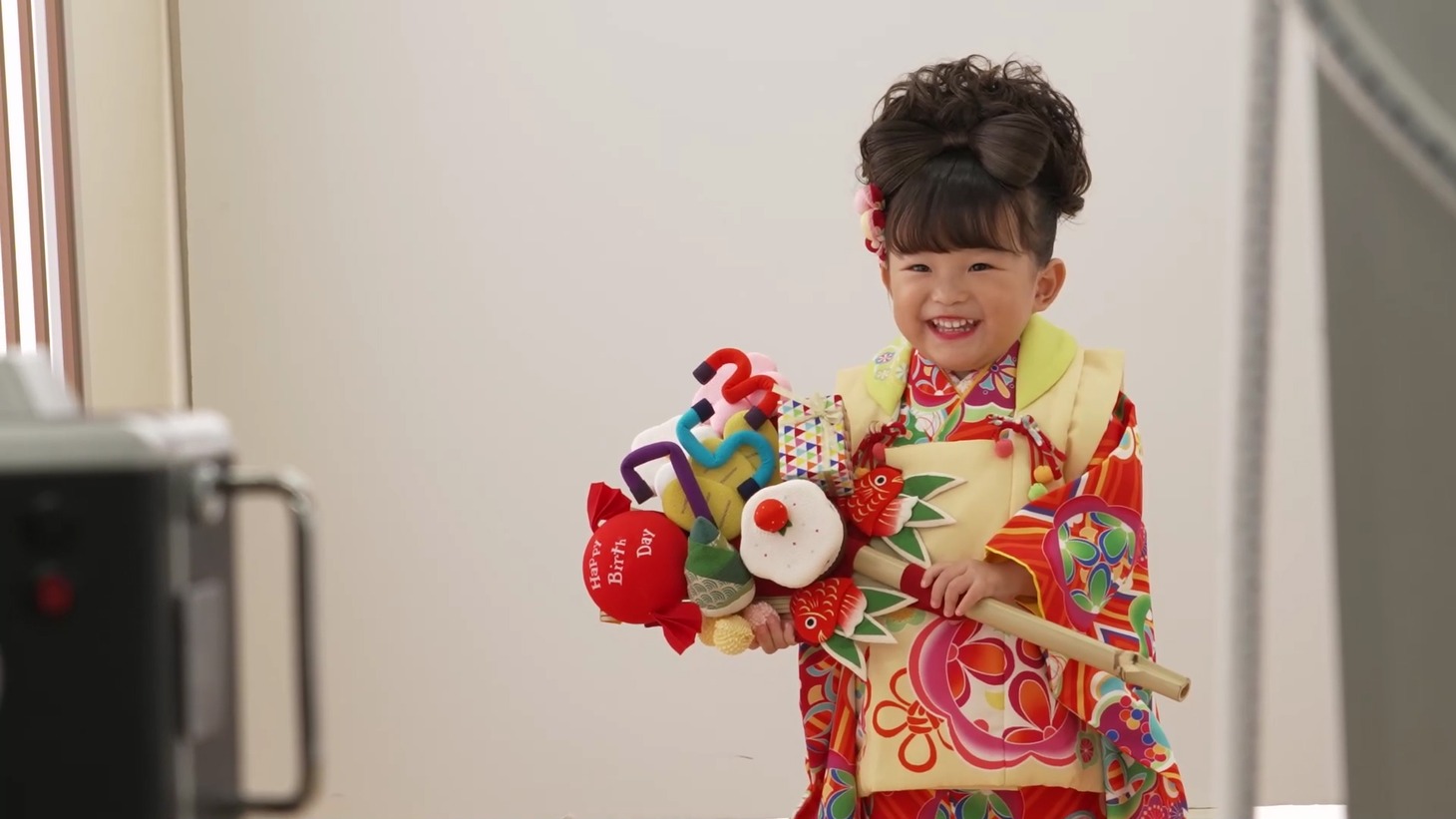 Web動画「HappyBirthday 七五三のうた」メイキングより。