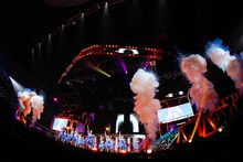 日向坂46「全国おひさま化計画 2021」の様子。（撮影：上山陽介）