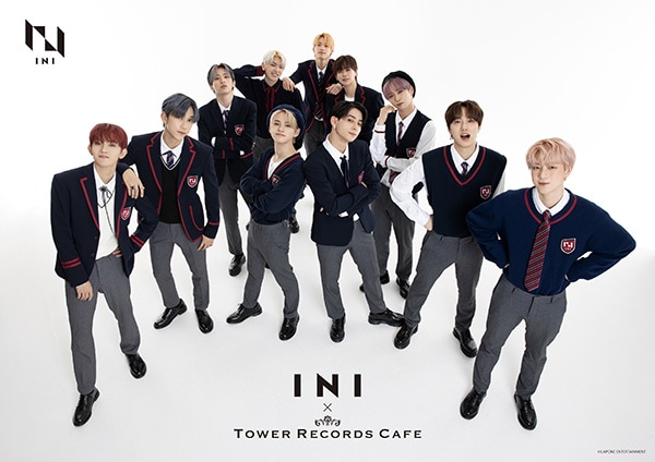 「INI×TOWER RECORDS CAFE」コラボカフェメインビジュアル
