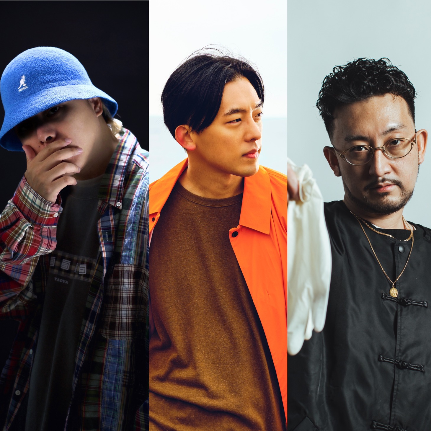 左からGADORO、KEN THE 390、NORIKIYO。