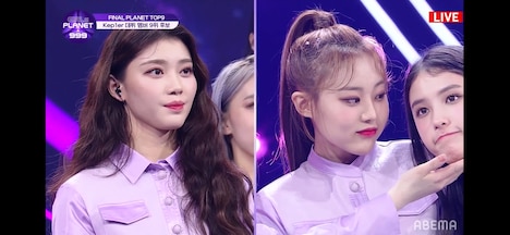 9位候補となったシェン・シャオティンとキム・スヨン。 (c)ABEMA