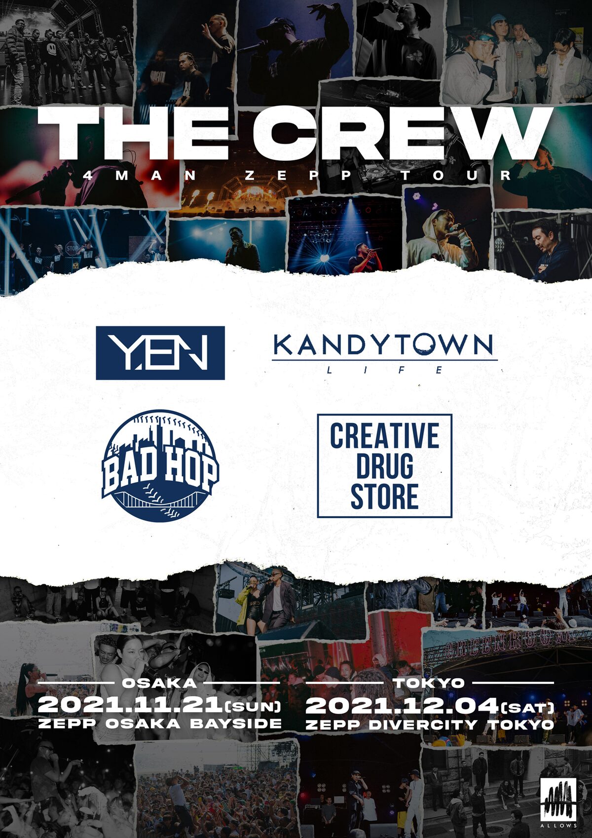 Bad Hop Creativedrugstore Kandytown Yentown集結の The Crew 東阪で開催 音楽ナタリー