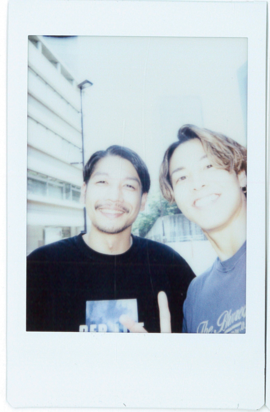 打ち解けたSAMさんとRIKUさん。