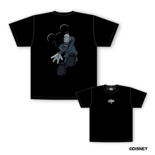 ミッキーマウス / Tシャツ」スミクロ (c)DISNEY - HYDEとミッキー 