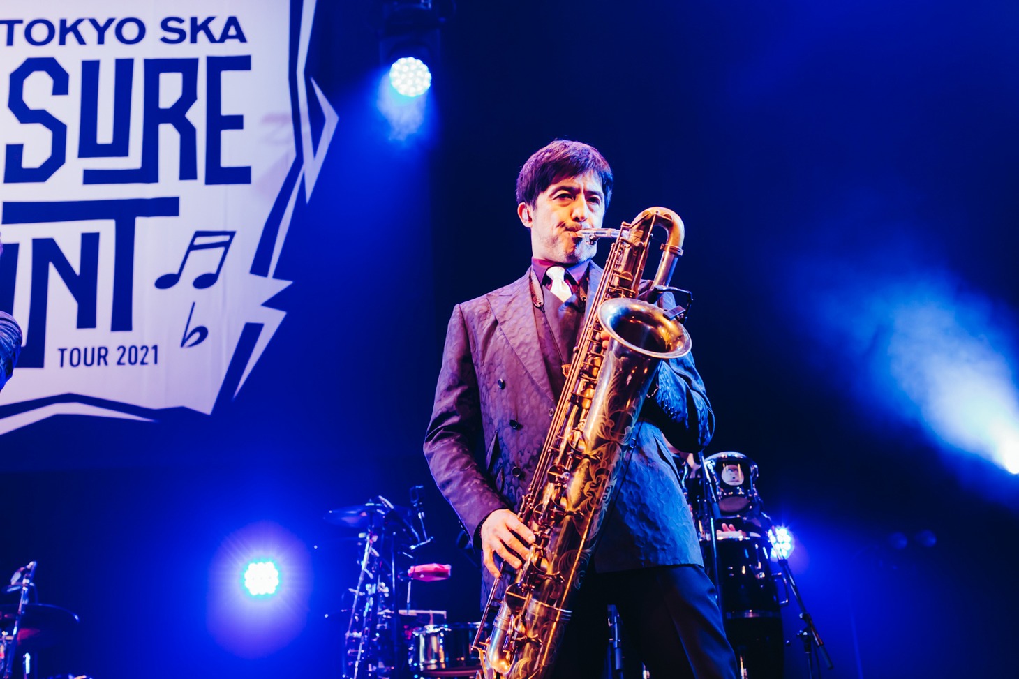 谷中敦（Baritone Sax）（撮影：勝永裕介）