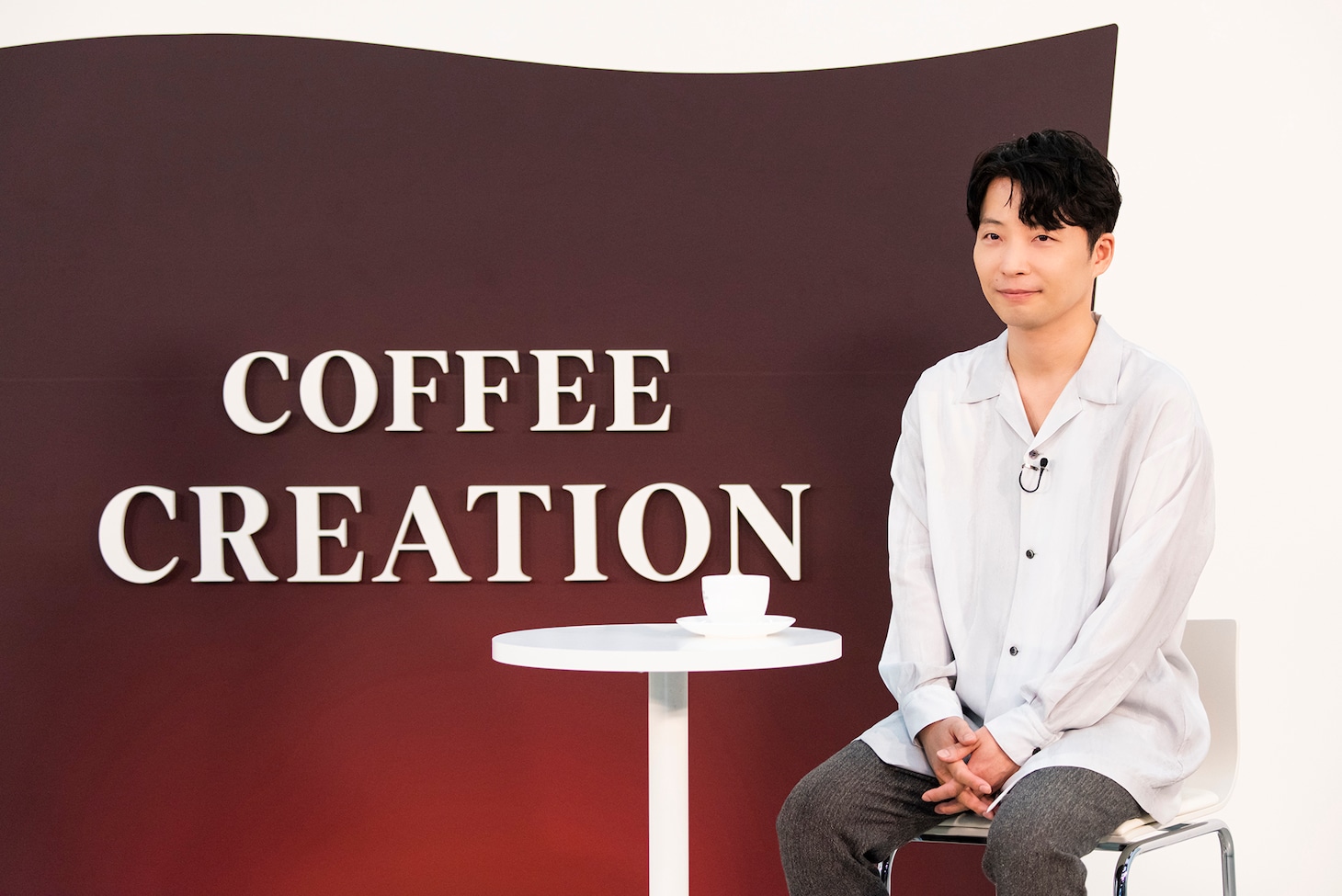 UCC「COFFEE CREATION」アンバサダー発表会の様子。