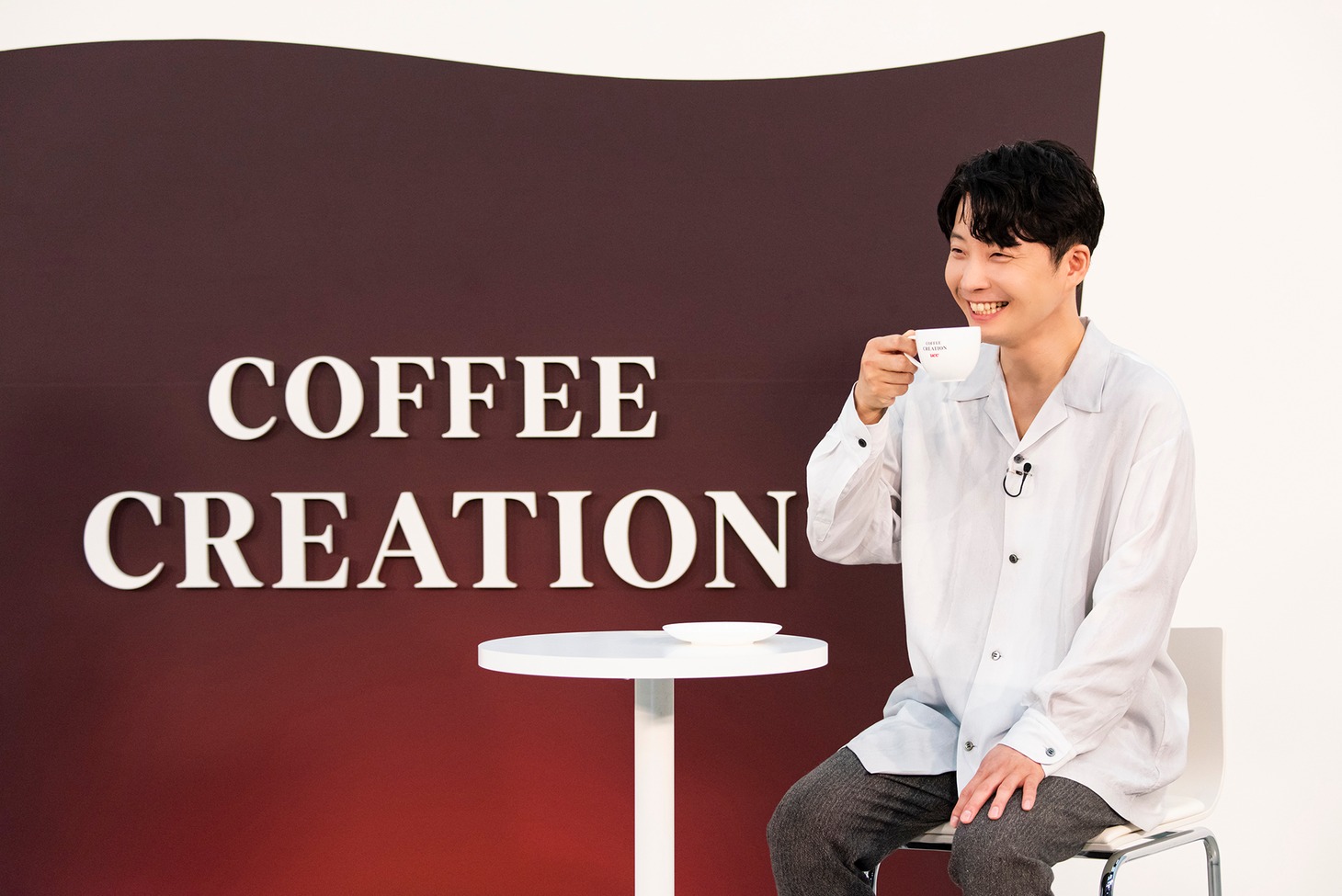 UCC「COFFEE CREATION」アンバサダー発表会の様子。