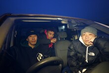 MONJU。左からISSUGI、Mr.PUG、仙人掌、