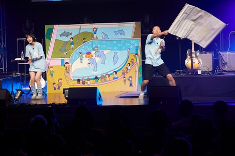 「豊洲に届け フレフレターレ」を楽しむ、あのともう中学生。