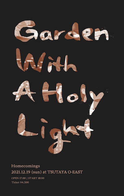 Homecomings「Garden With A Holy Light」告知ビジュアル