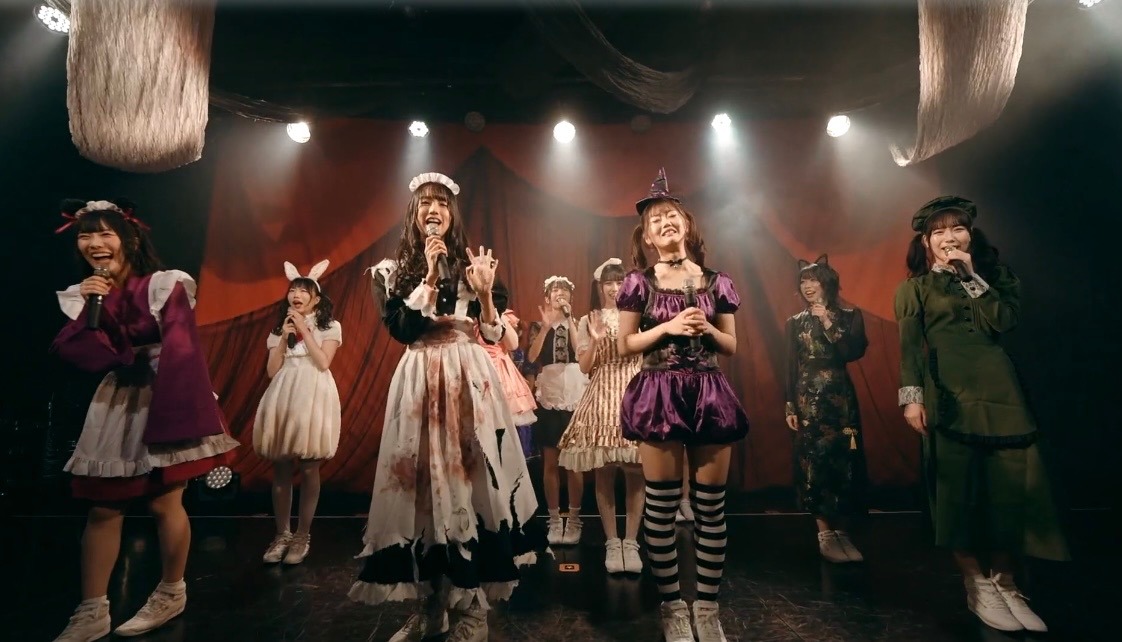 「BS11『虹マジ』Presents 虹のコンキスタドール配信LIVE～ハロウィンスペシャル～」の様子。