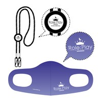 特典付きチケットに付属する「Role:Play」オリジナルマスクセット。