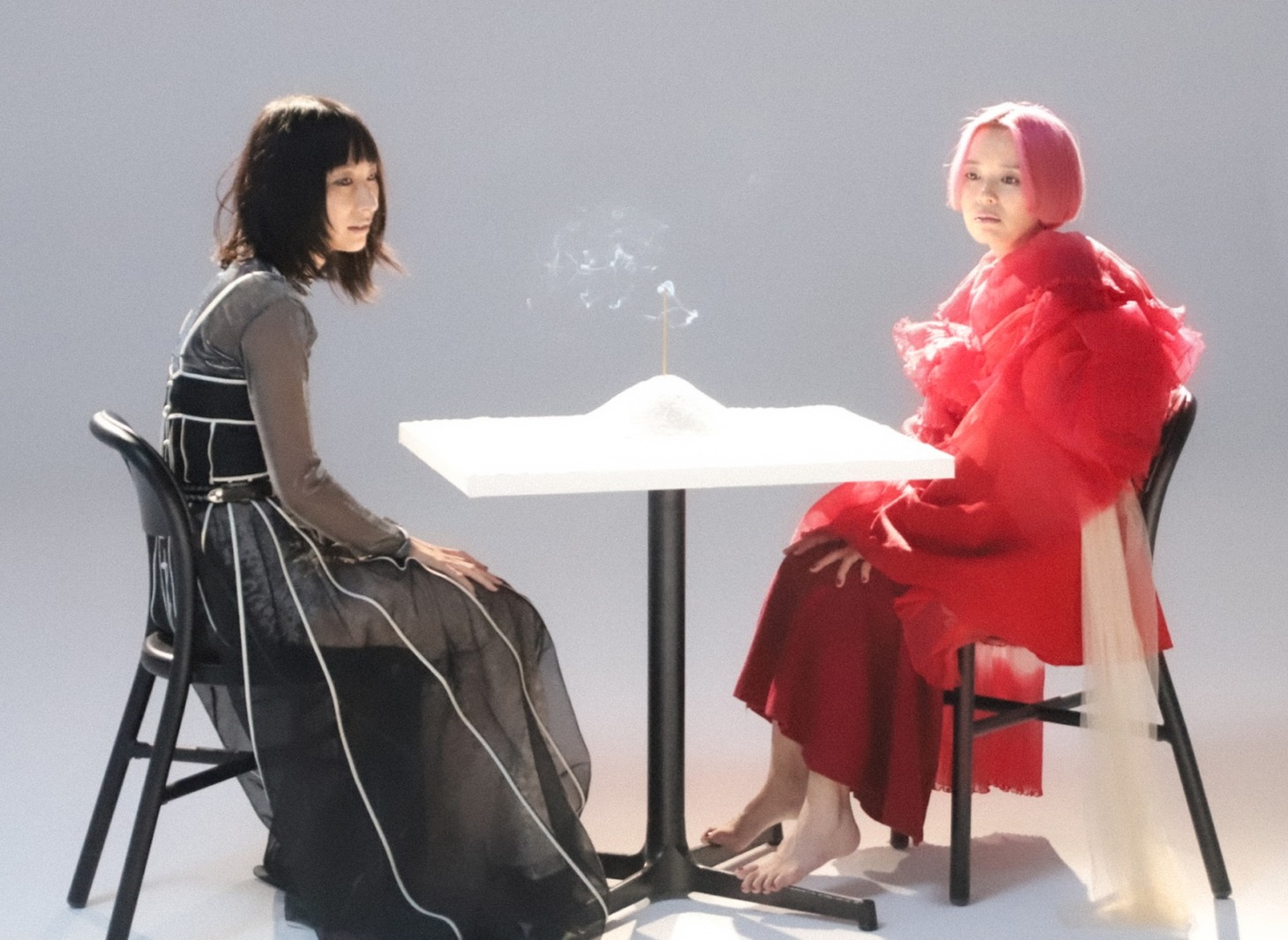 ニイマリコと川本真琴。（撮影：星野佑奈）