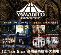 「山人音楽祭2021～LOCAL×RHYTHM～」ラインナップ告知画像