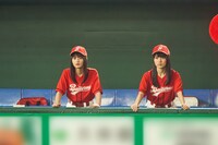 バイトル新CM「がんばれ、バイトルズ！バイトーさん登場」編撮影時の様子。