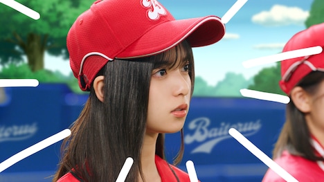 バイトル新CM「がんばれ、バイトルズ！バイトーさん登場」編のワンシーン。