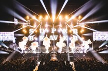 SUPER BEAVER「SUPER BEAVER 都会のラクダ SP ～ 愛の大砲、二夜連続 ～」埼玉・さいたまスーパーアリーナ公演の様子。（撮影：青木カズロー）