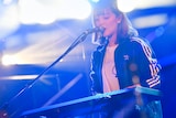 牛丸ありさ(Vo, G / yonige)(Photo by AZUSA TAKADA)