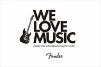 「Fender 75th Anniversary Charity Project - We Love Music」ロゴ