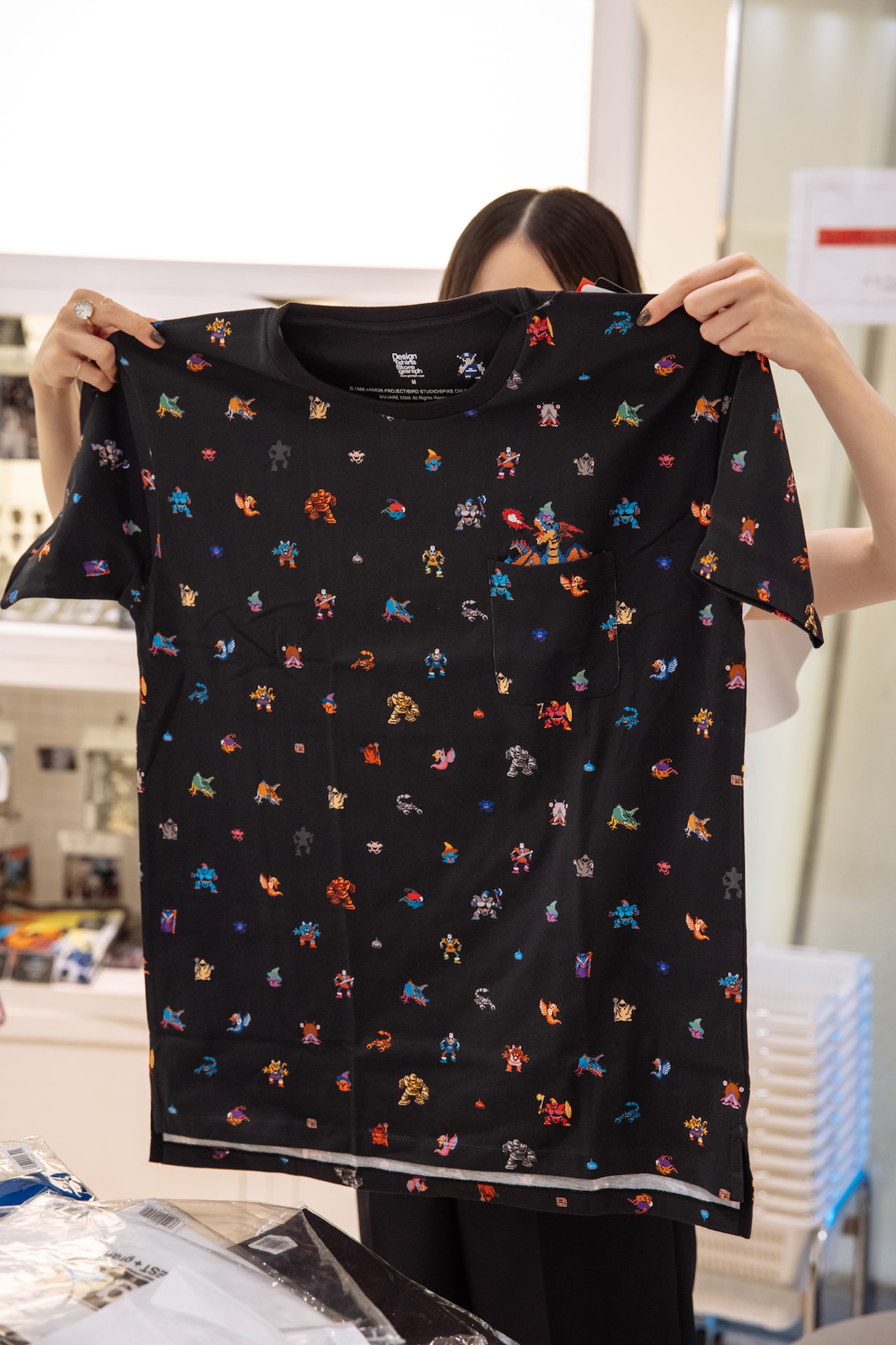 Tシャツを決めたのっちさん。