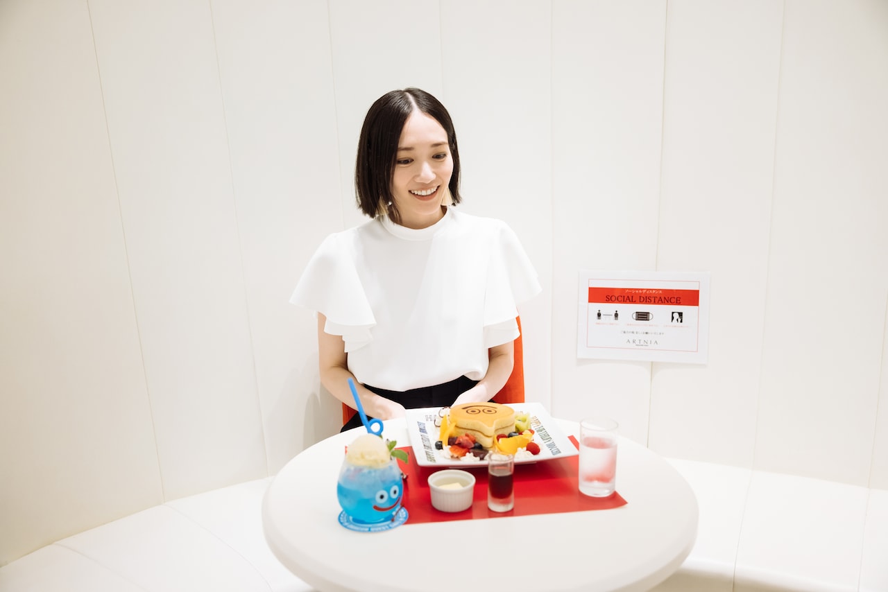 サプライズに驚くのっちさん。