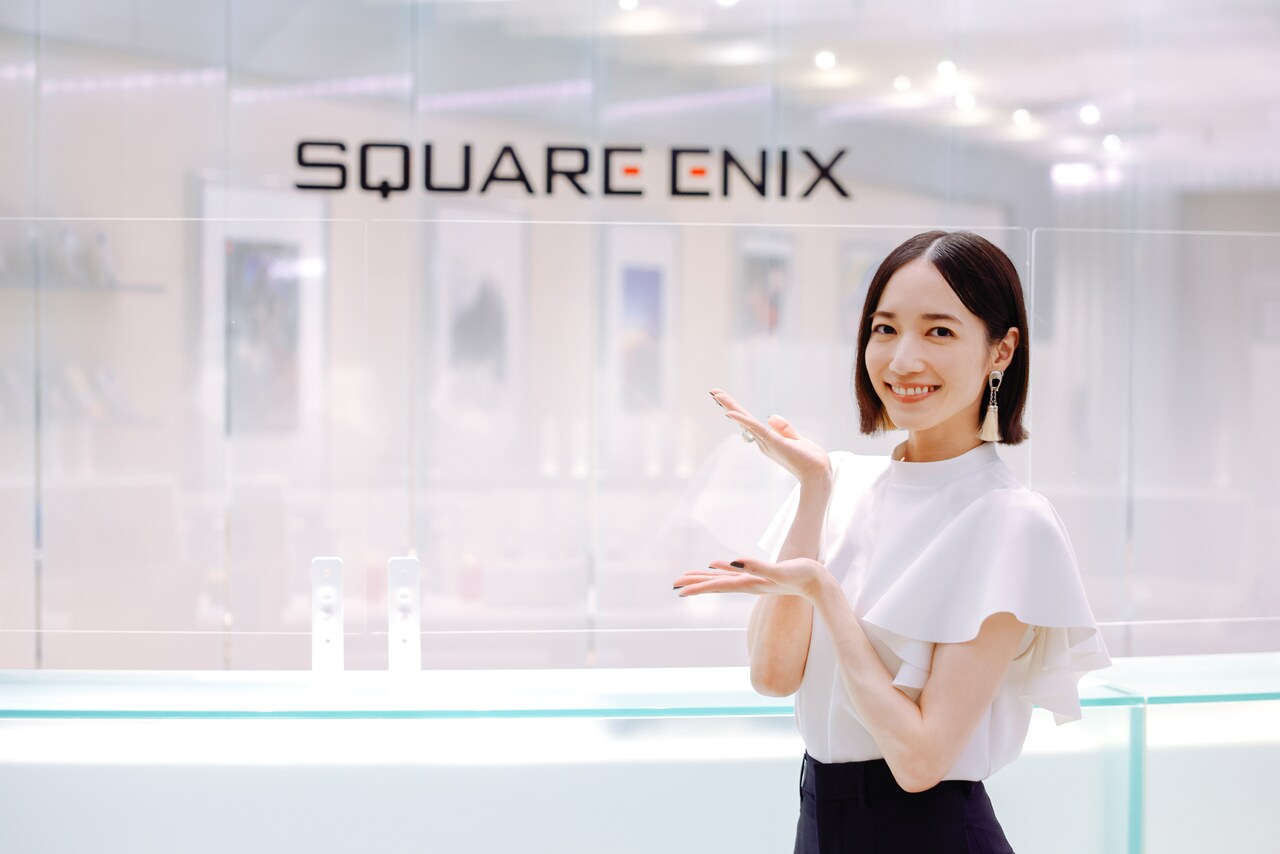 スクウェア・エニックスの受付。