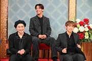 左から登坂広臣、小林直己、NAOTO。 (c)日本テレビ