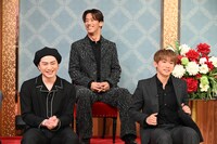 左から登坂広臣、小林直己、NAOTO。 (c)日本テレビ