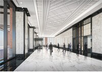 Kタワー横浜のオフィスエントランスホールイメージ。