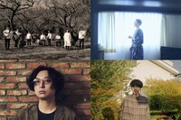 上段左からキヲク座、山崎ゆかり（空気公団 / ユカリサ）。下段左から別所和洋、岡田拓郎。