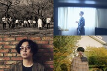 上段左からキヲク座、山崎ゆかり（空気公団 / ユカリサ）。下段左から別所和洋、岡田拓郎。