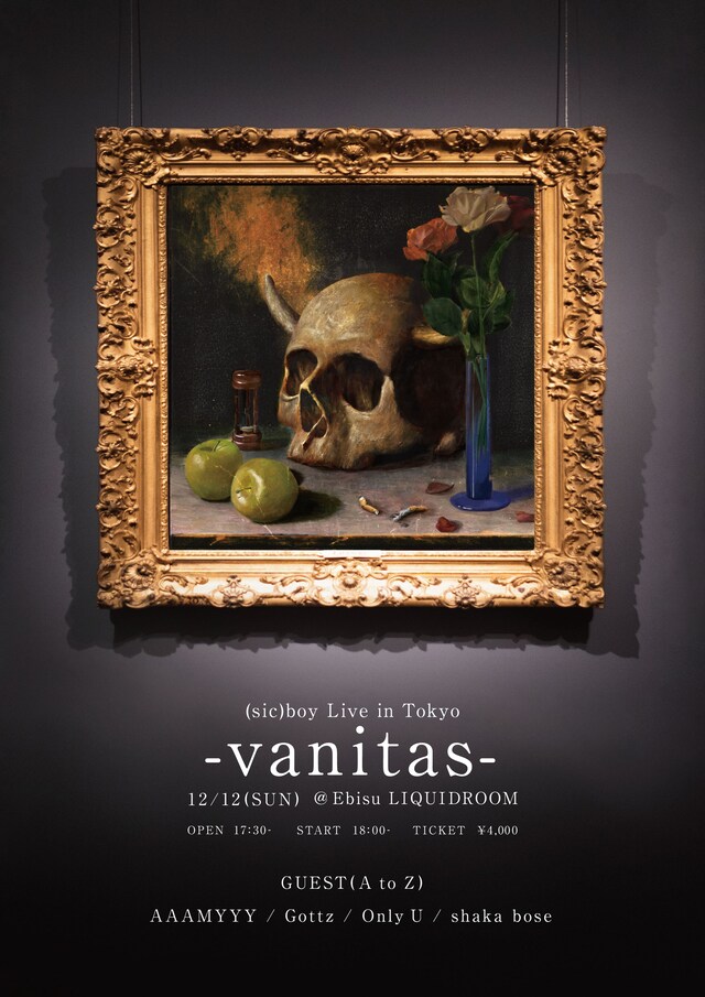 「 (sic)boy Live in Tokyo- vanitas-」ビジュアル