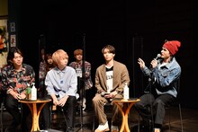 左から寺中友将、八木優樹、神谷健太、与那嶺瑠唯。（Photo by AZUSA TAKADA）