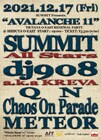 SUMMIT自主企画「AVALANCHE」にdj908 a.k.a KREVA、METEOR、Chaos On Parade、QN