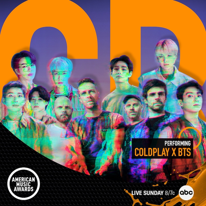 Coldplay×BTSイメージビジュアル (c)American Music Awards
