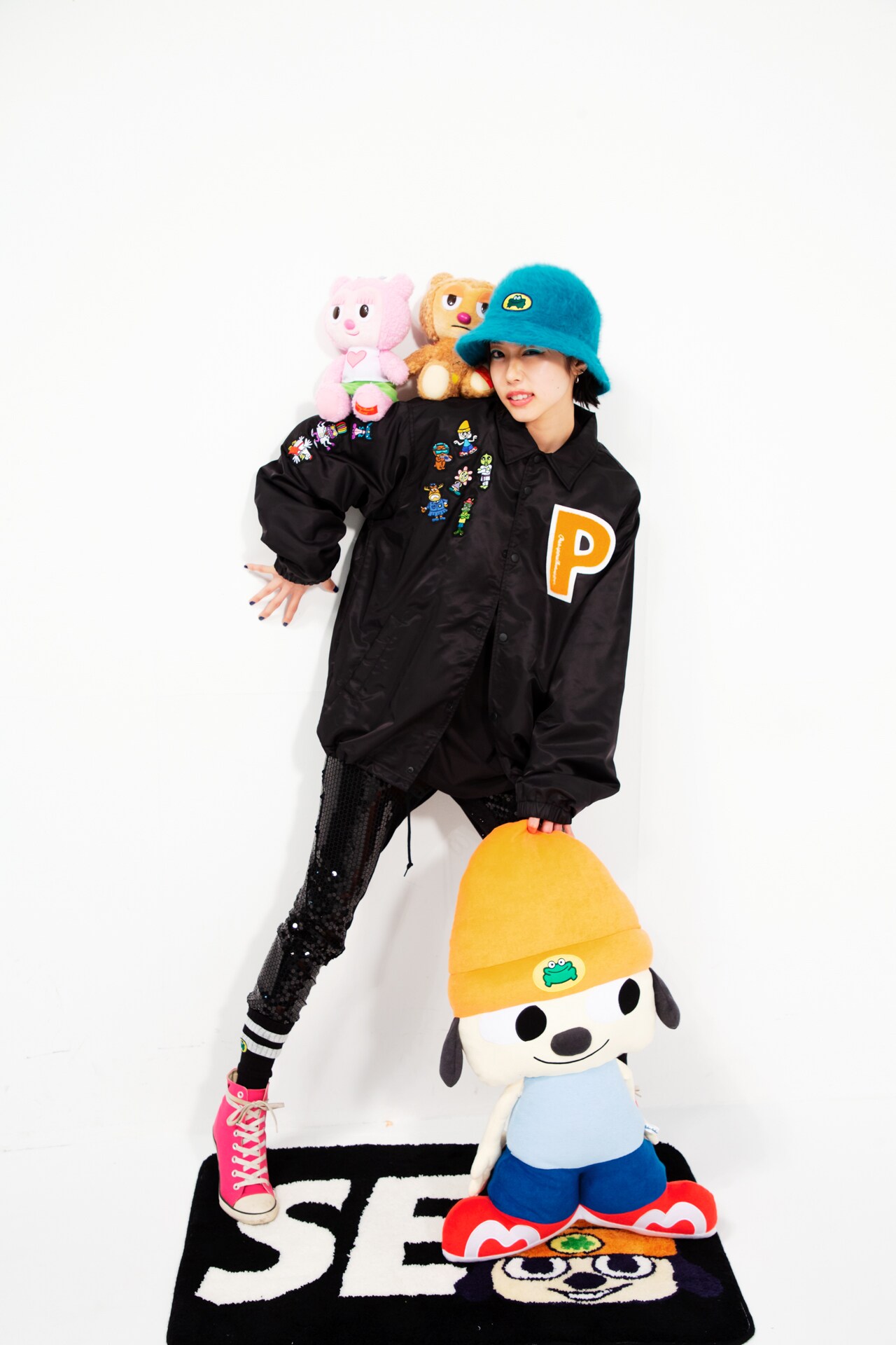 パラッパラッパー×ウィンダンシー コラボ クッション 希少 芸能人愛用 パラッパラッパー×ウィンダンシー コラボ クッション 希少