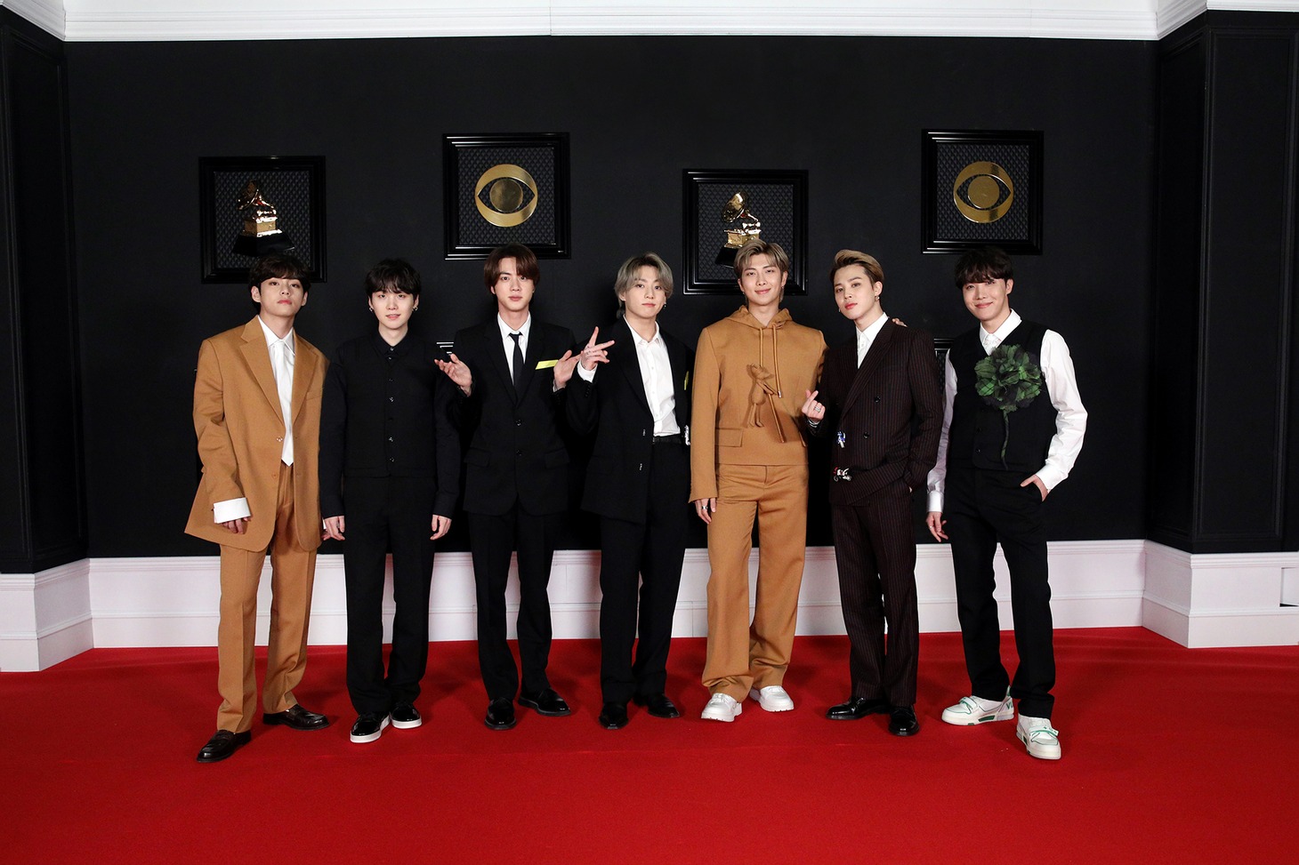 「第63回グラミー賞授賞式」に出席したBTS。(c)BIGHIT MUSIC