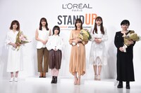 左からYOU、田村保乃、森田ひかる、渡邉理佐、渡辺梨加、みたらし加奈。