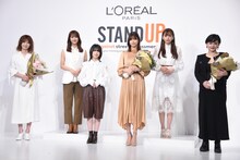 左からYOU、田村保乃、森田ひかる、渡邉理佐、渡辺梨加、みたらし加奈。