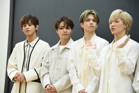 左から冬馬、海帆、栗田航兵、古瀬直輝。