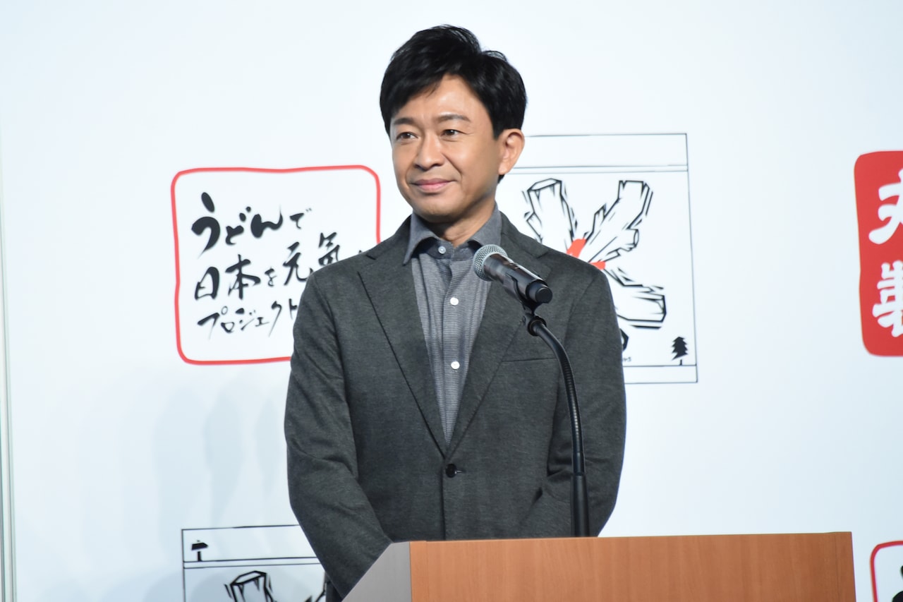 公の場で初めてのプレゼンに臨む株式会社TOKIO・城島茂社長。