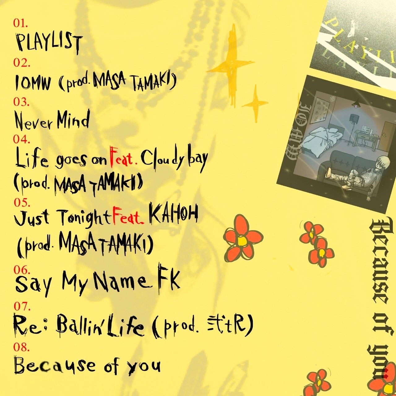 Frankkiss「Because of you」トラックリスト