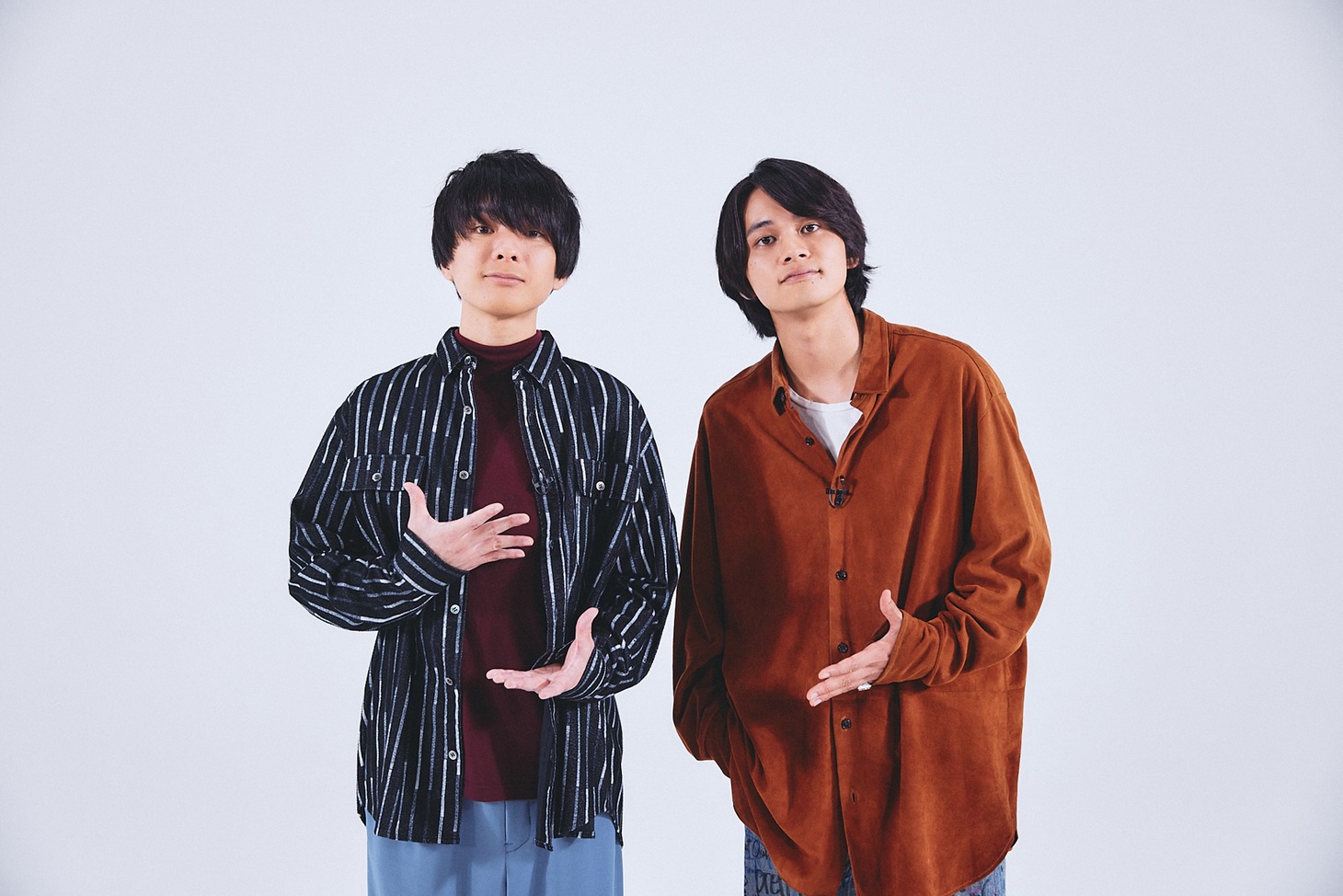 左から斎藤宏介（UNISON SQUARE GARDEN、XIIX）、北村匠海（DISH//）。