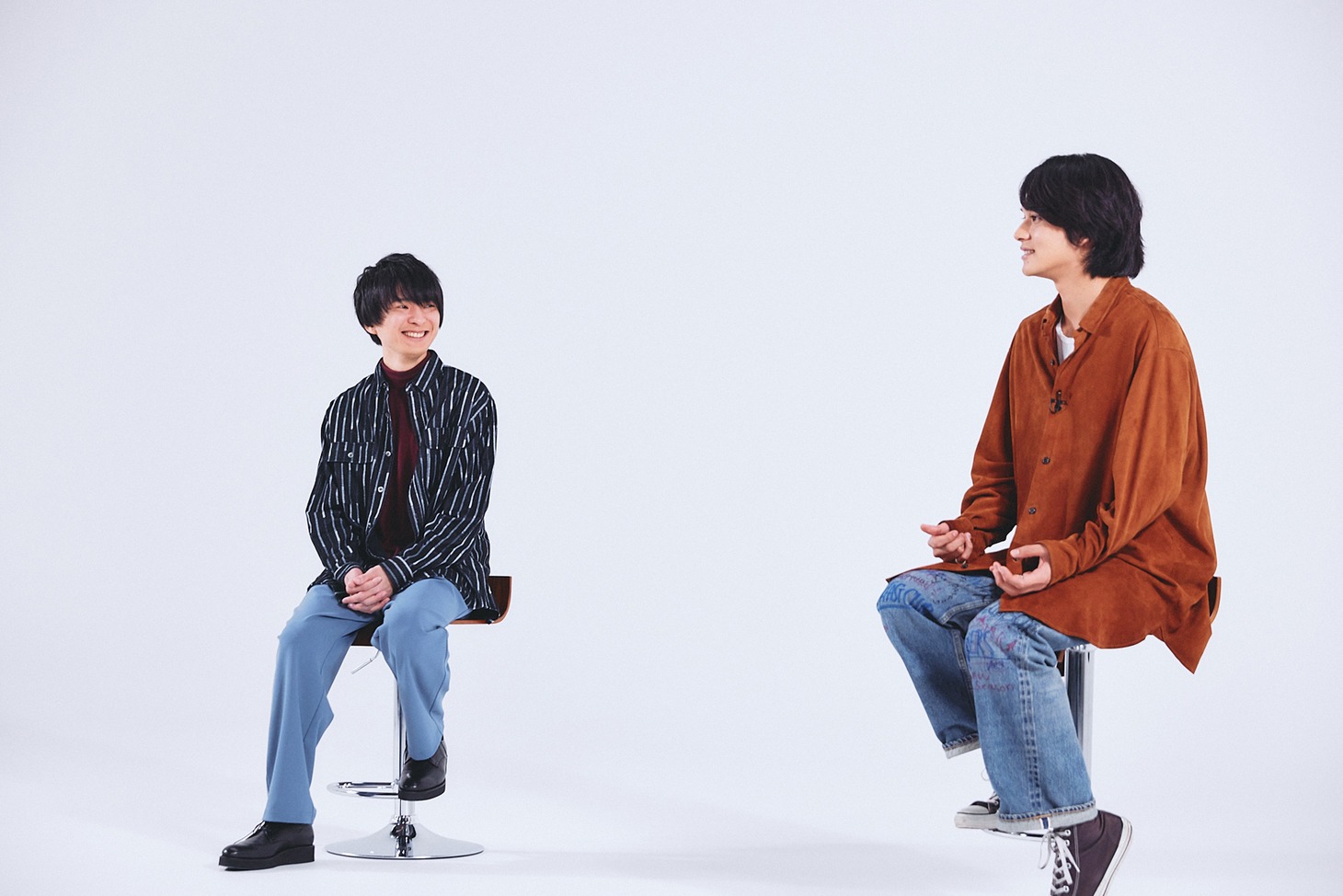 左から斎藤宏介（UNISON SQUARE GARDEN、XIIX）、北村匠海（DISH//）。