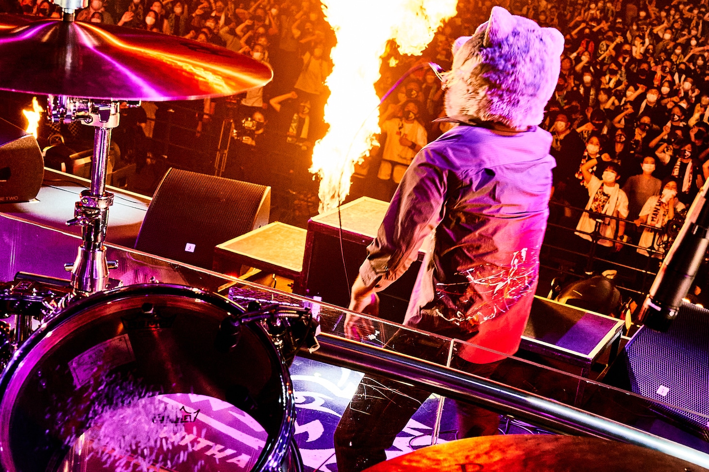 MAN WITH A MISSION「Merry-Go-Round Tour 2021」神奈川・横浜アリーナ公演の様子。（Photo by Daisuke Sakai）