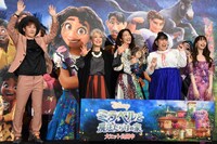 左からナオト・インティライミ、中尾ミエ、斎藤瑠希、ゆめっち（3時のヒロイン）、平野綾。